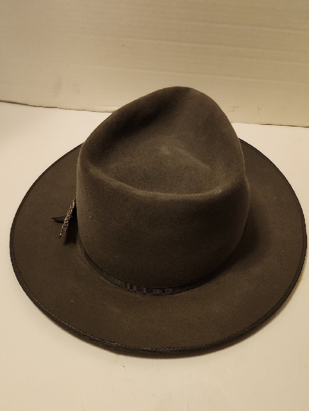 Stetson Open Road Gray Felt Fedora 7.5 - Picture 4 of 6